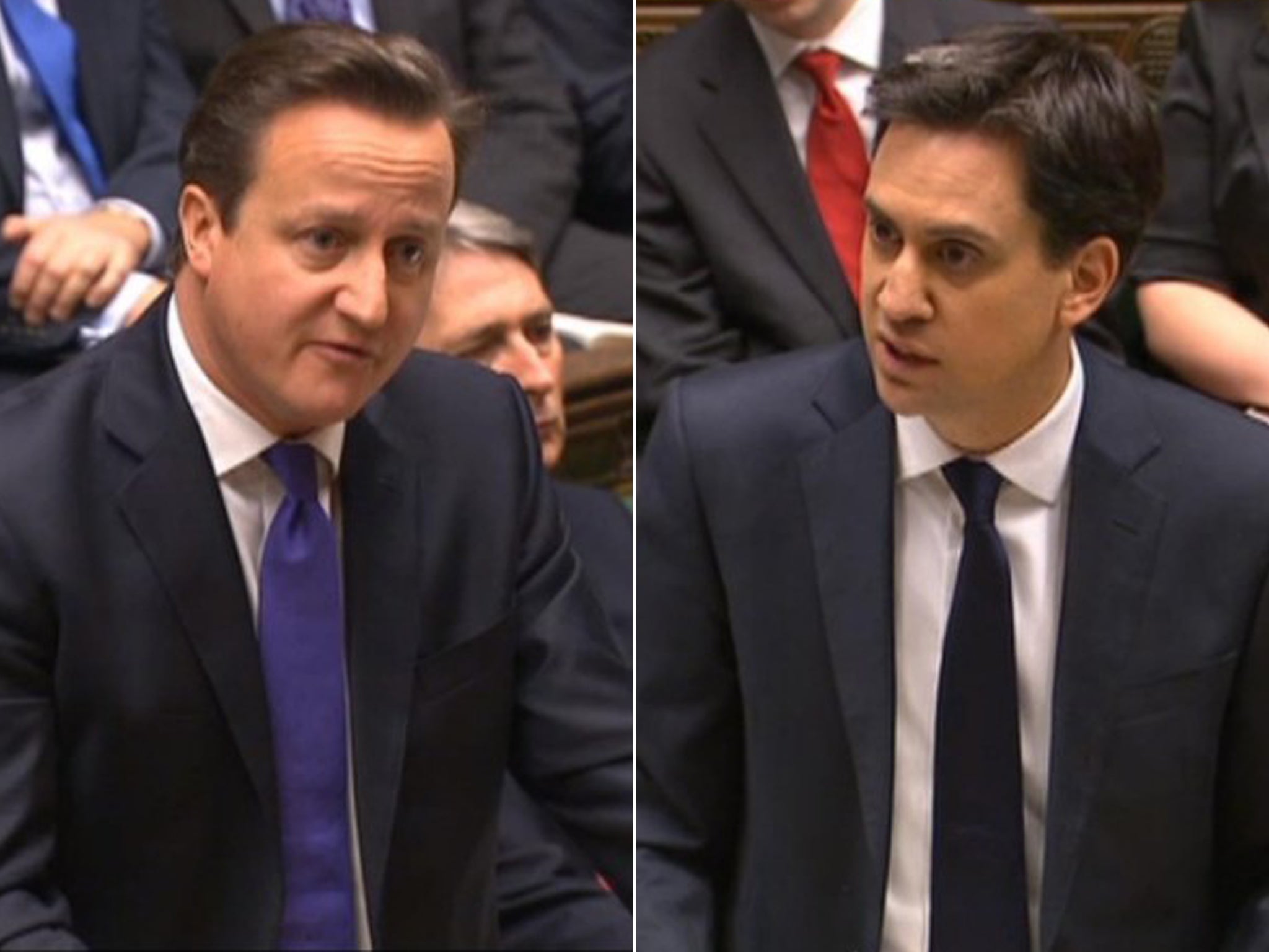 In stormy clashes at Prime Minister’s Question Time, David Cameron called Ed Miliband a waste of space