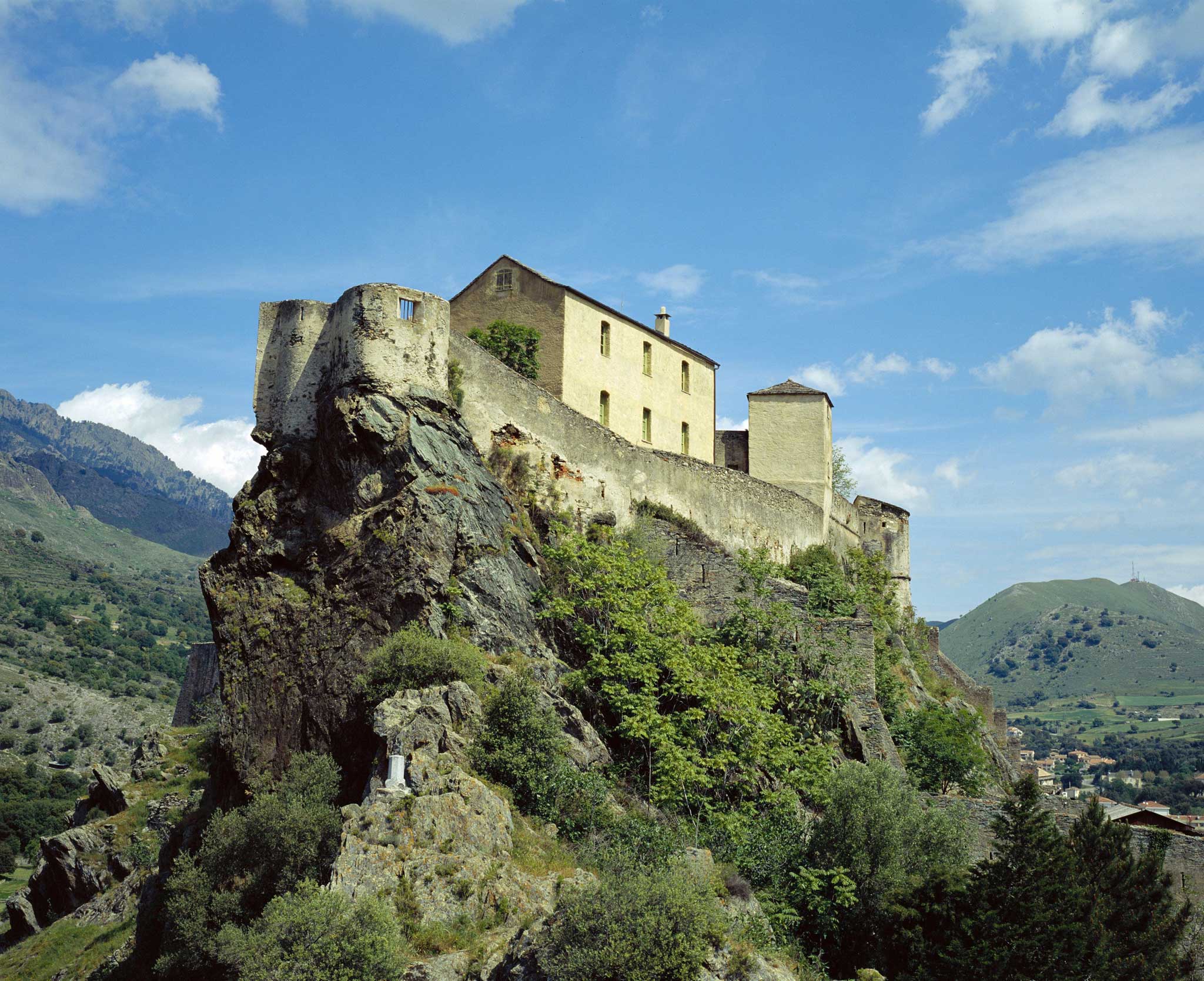 High life: The citadel in Corte