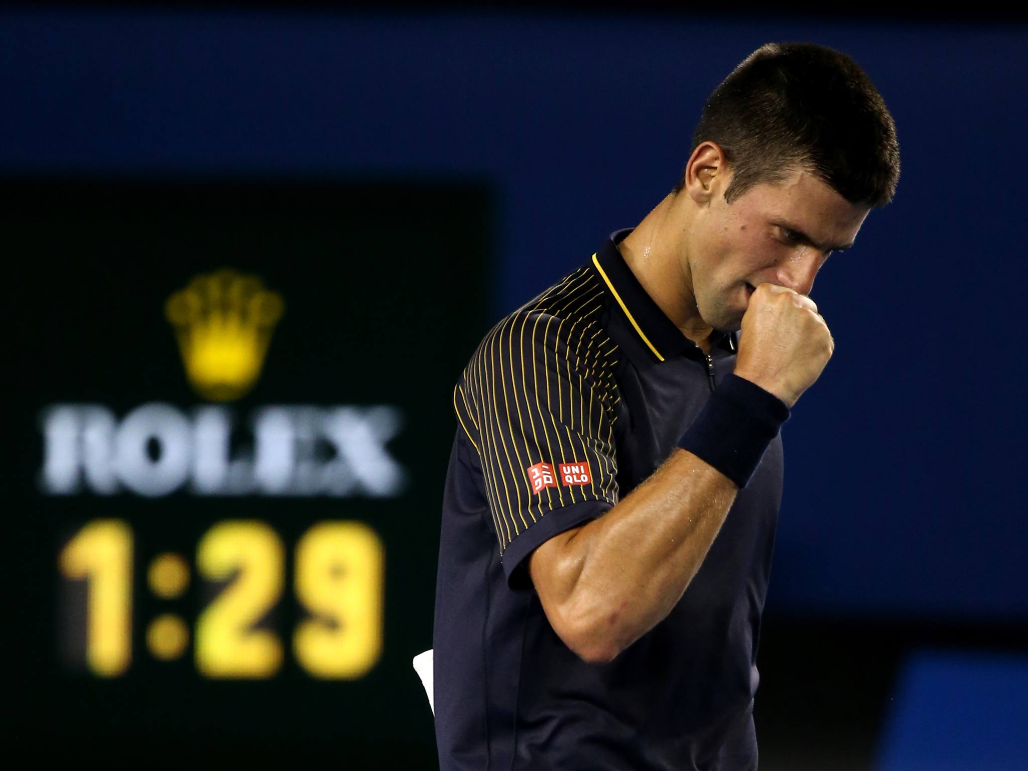 Novak Djokovic raced into the Australian Open final with victory over David Ferrer