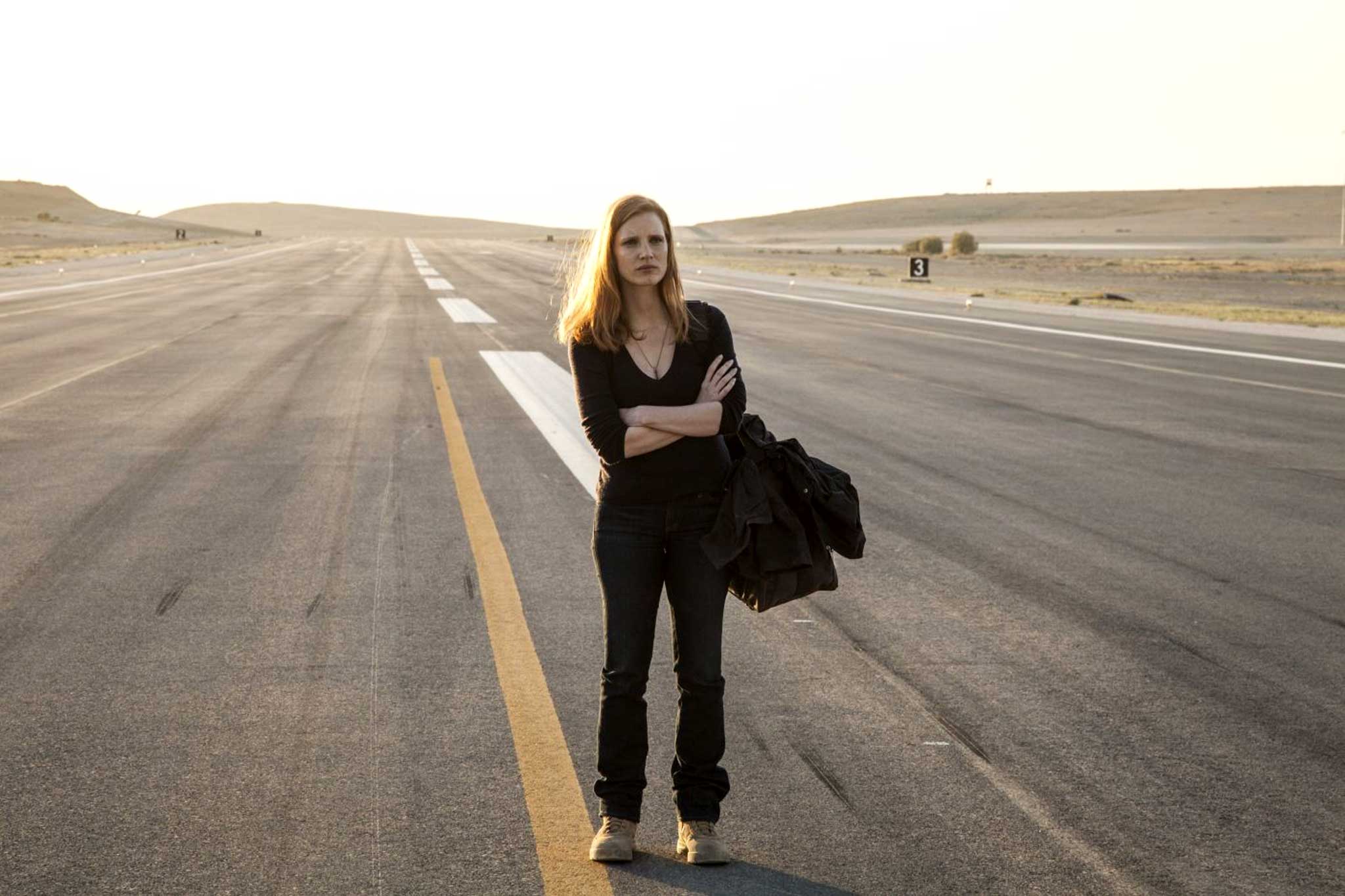 Steeled for the long haul: Jessica Chastain stars as the determined CIA analyst Maya in 'Zero Dark Thirty'
