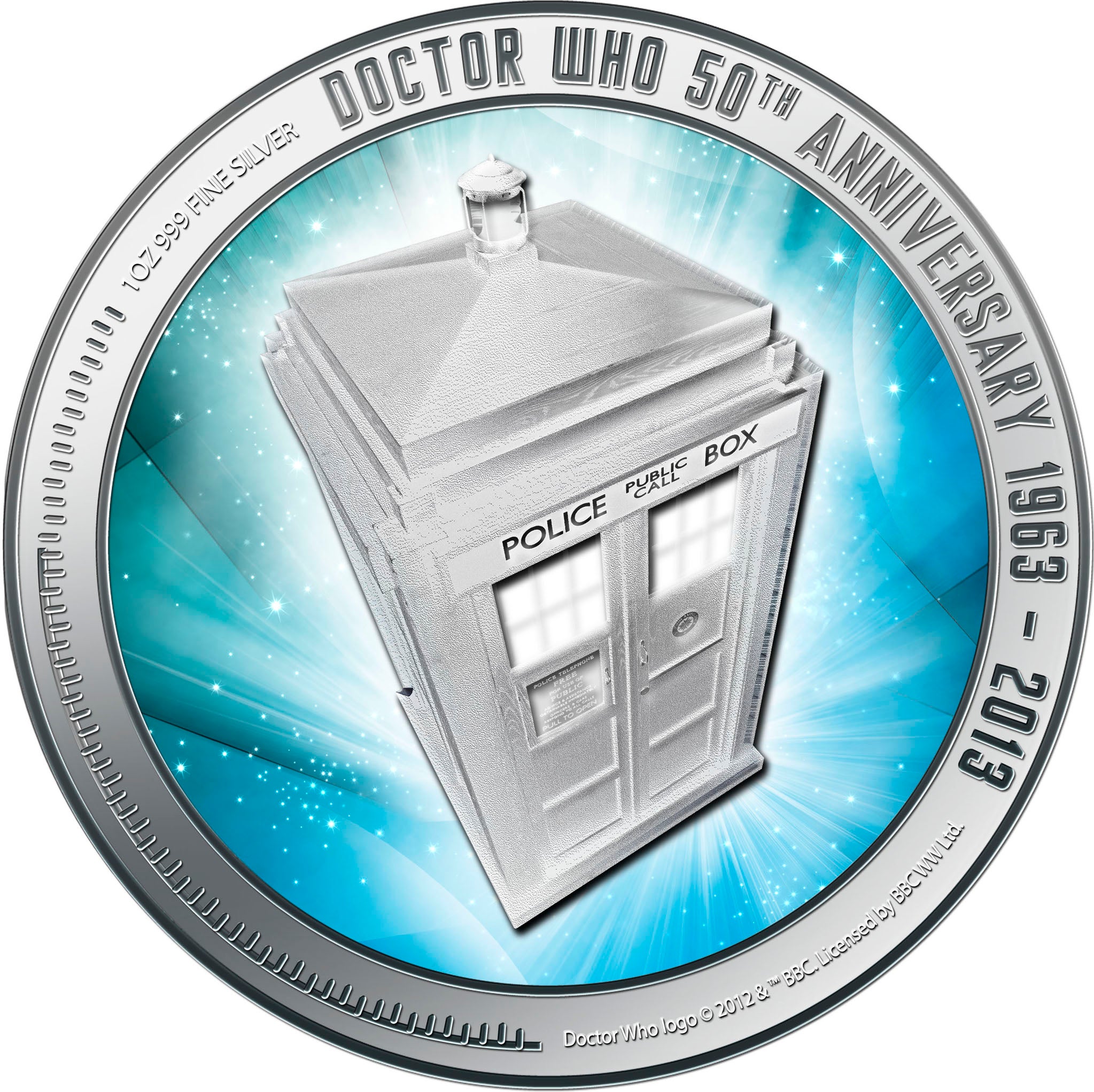 Doctor Who 50th birthday coin