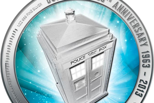 Doctor Who 50th birthday coin