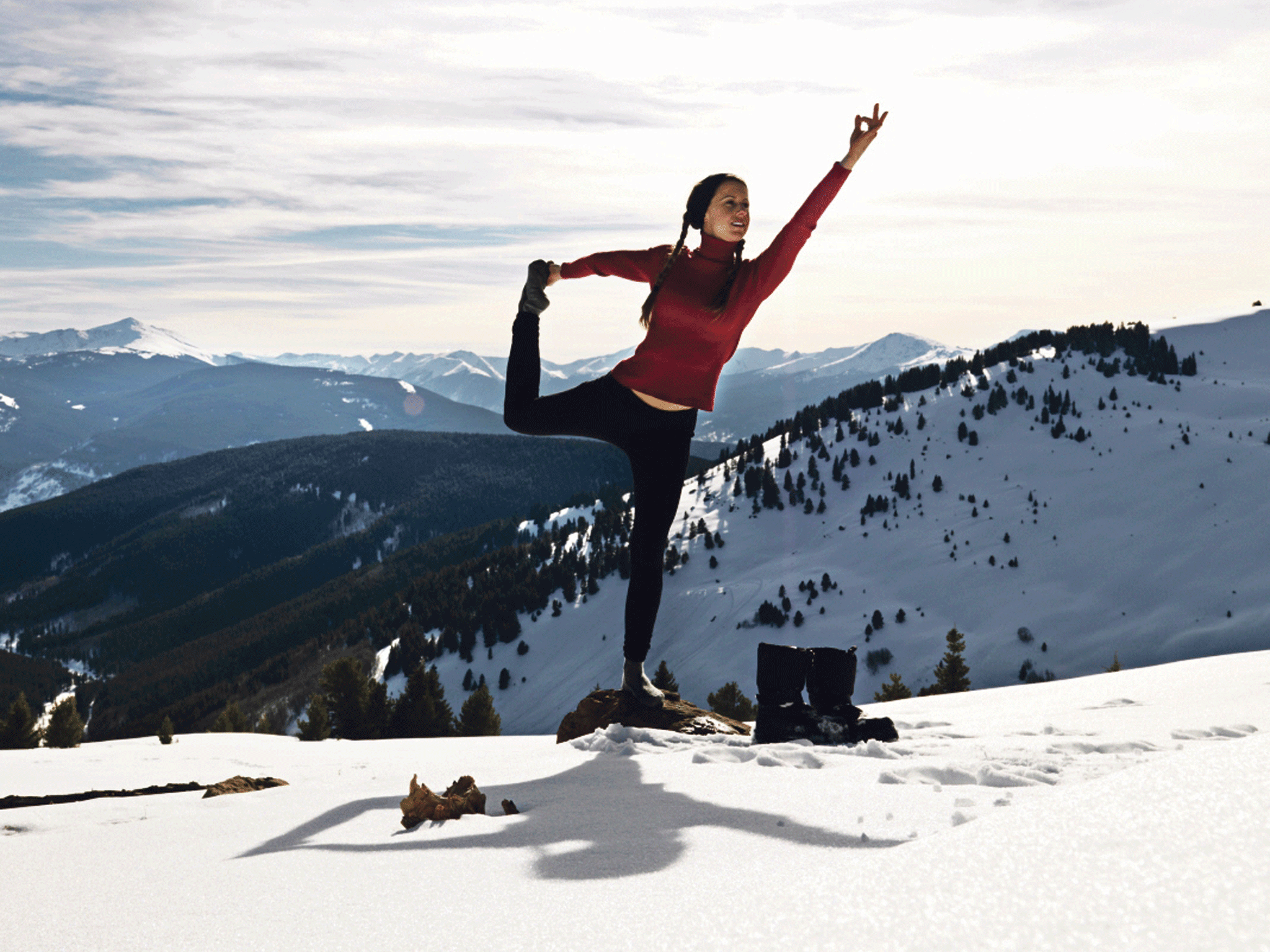 Reach out: yoga eases ski-weary limbs