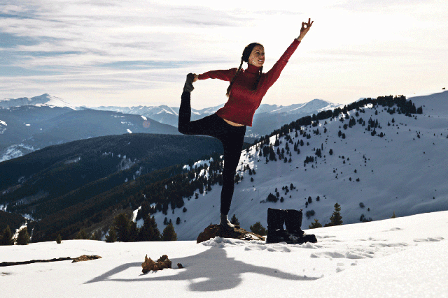 Reach out: yoga eases ski-weary limbs