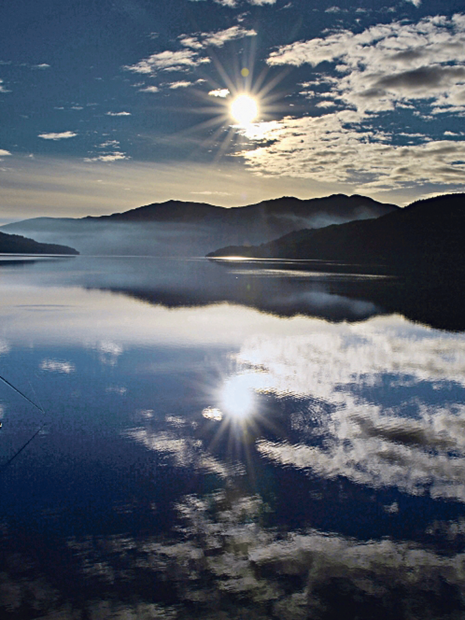 Reflective calm: Loch Lomond, where 'the scenery is stunning'