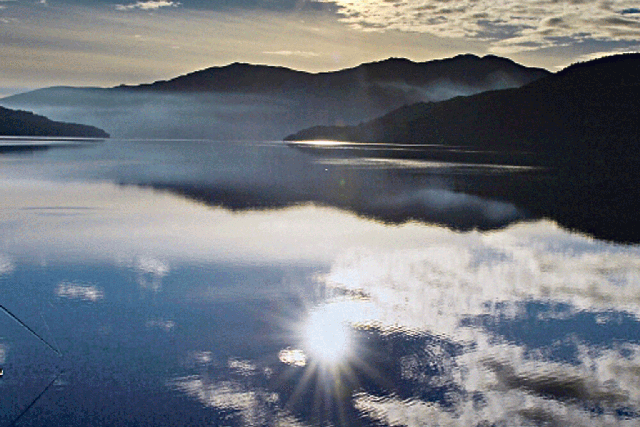Reflective calm: Loch Lomond, where 'the scenery is stunning'