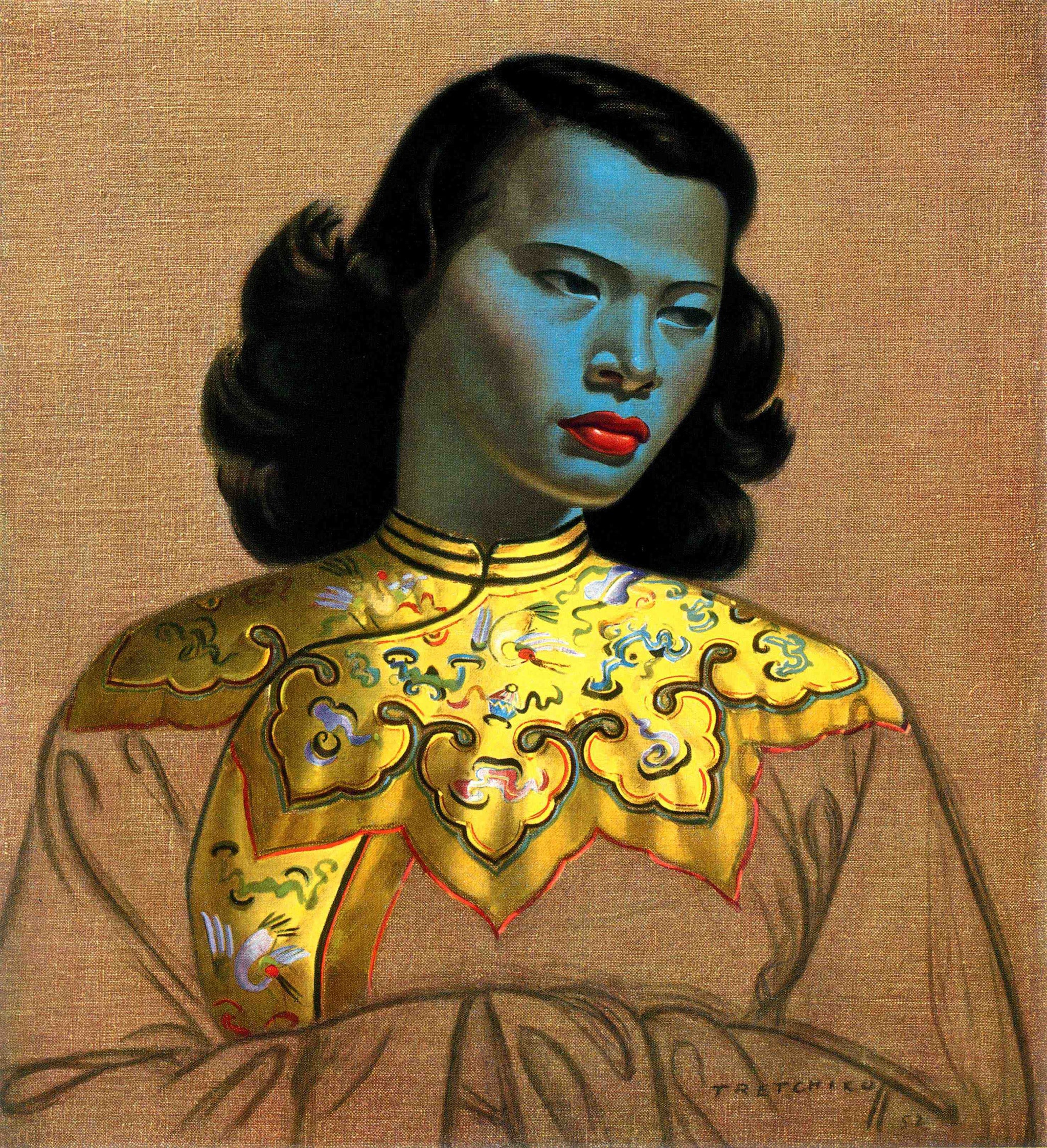 Bonham's undated handout photo of 'Chinese Girl', the most famous work of Vladimir Tretchikoff, the Russian emigre who settled in South Africa.