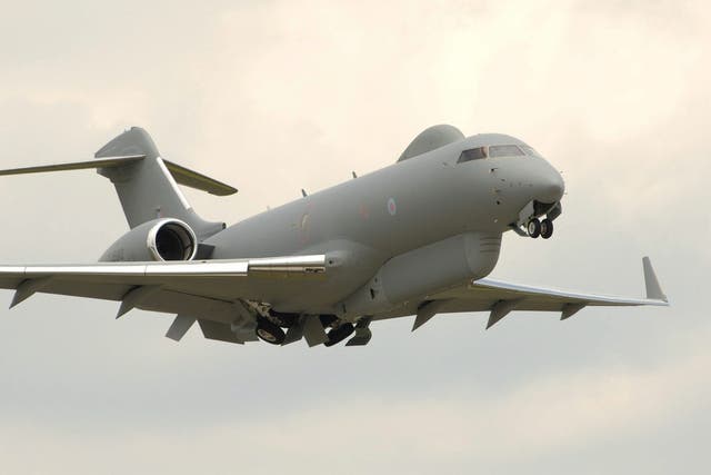 A Sentinel Airborne Stand Off Radar (ASTOR) Aircraft from No. 5 (AC) Squadron, RAF Waddington has been deployed as an RAF surveillance aircraft in support of the French military action in Mali