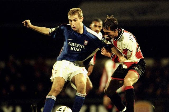 James Scowcroft in FA Cup action for Ipswich Town back in 1999