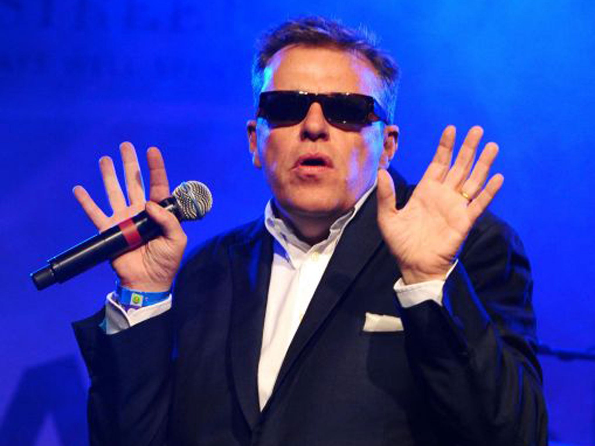 Madness singer Suggs, who is writing a memoir