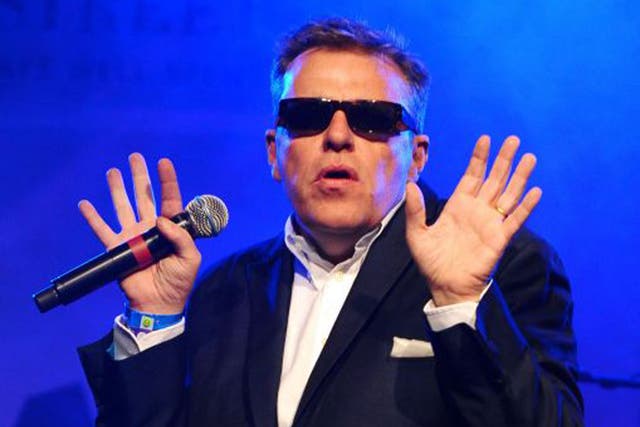 Madness singer Suggs, who is writing a memoir