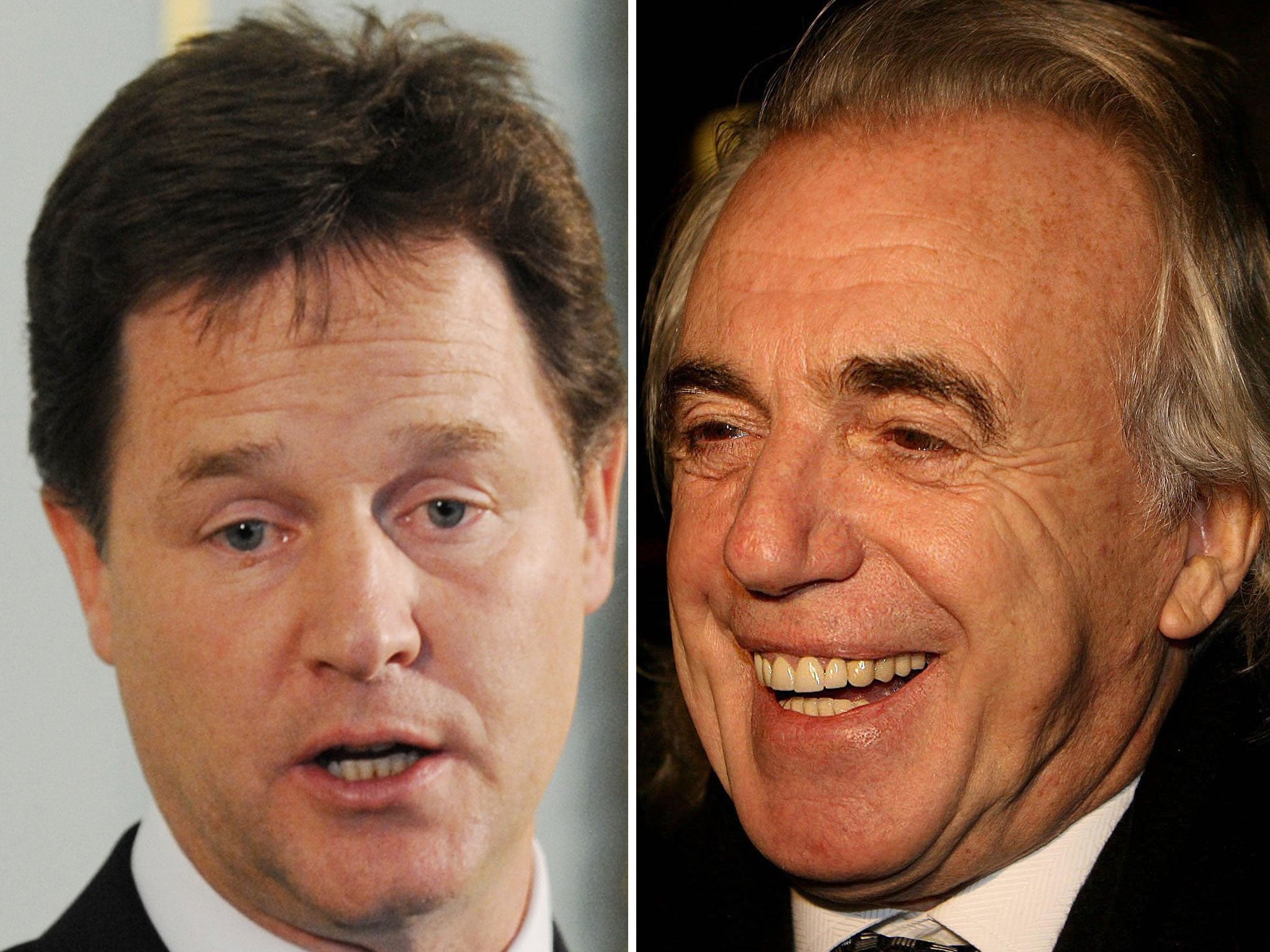 Peter Stringfellow has hinted that he may 'take on' Nick Clegg at the next General Election in 2015