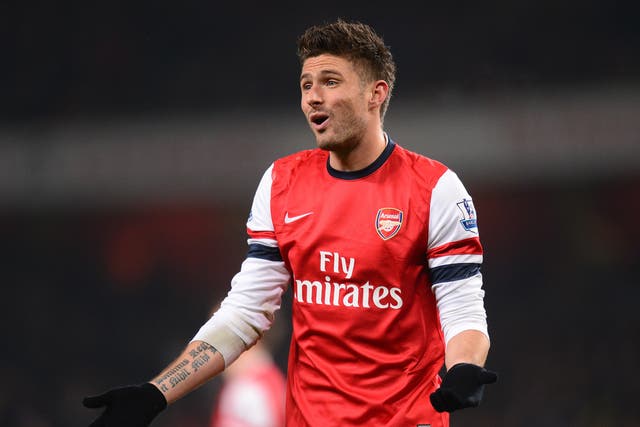 Olivier Giroud's brace helped Arsenal to victory