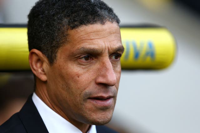 Chris Hughton, Norwich's manager, will not be pleased to have been knocked out of the FA Cup by Luton