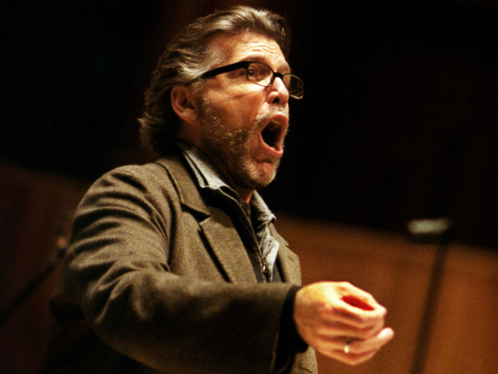 Thomas Hampson in rehearsal for Strauss’s Notturno, which gestures towards Schoenberg and Berg