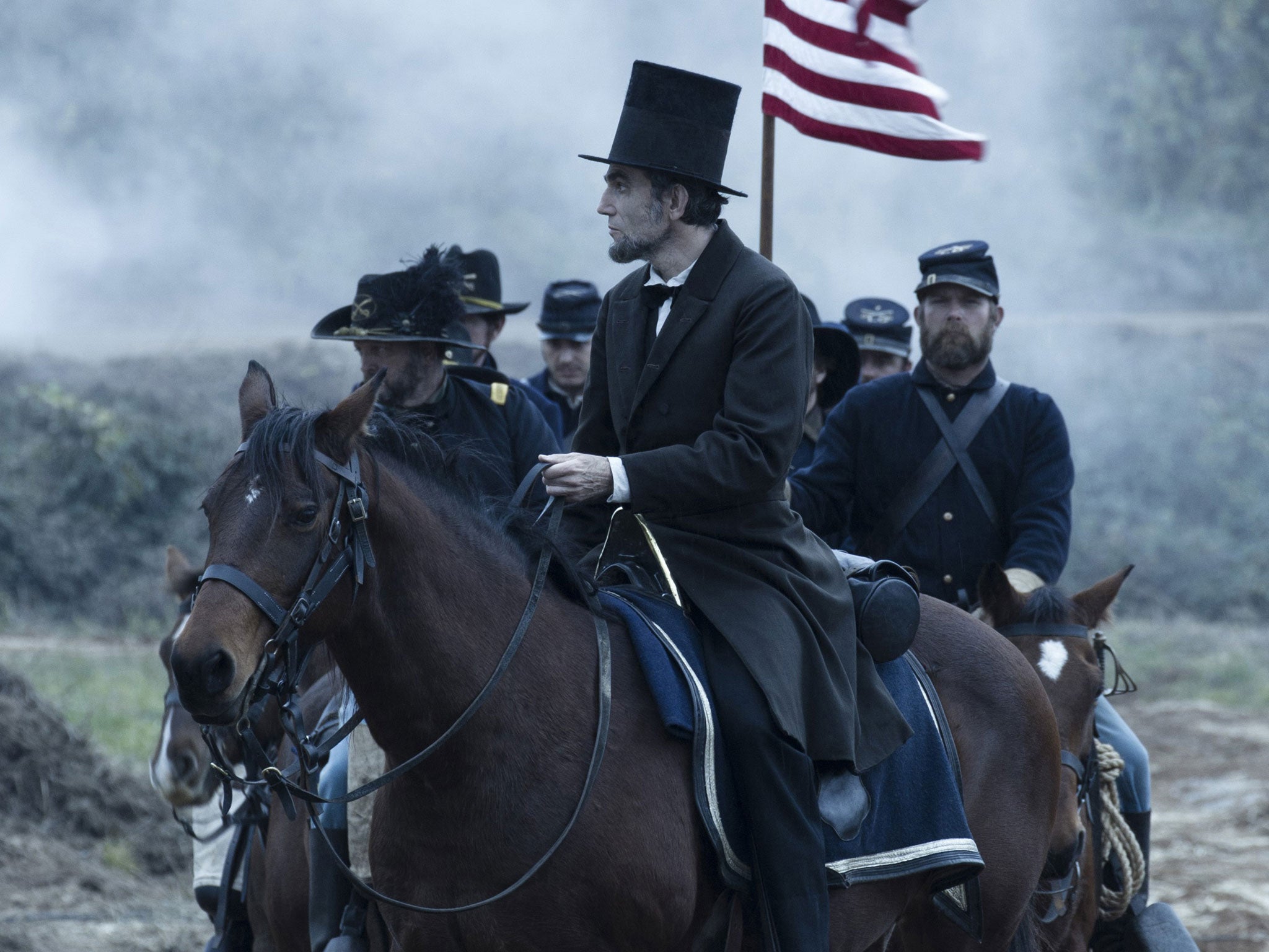 Pragmatic and prodigious: Daniel Day-Lewis in the title role of Lincoln