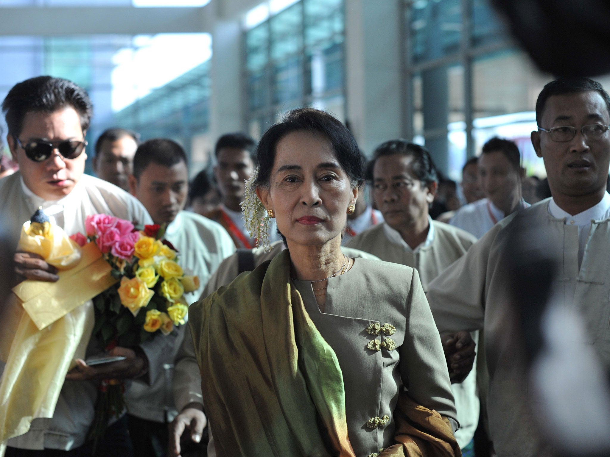 Determined: Suu Kyi says she warned her husband before their marriage that her country would always come first