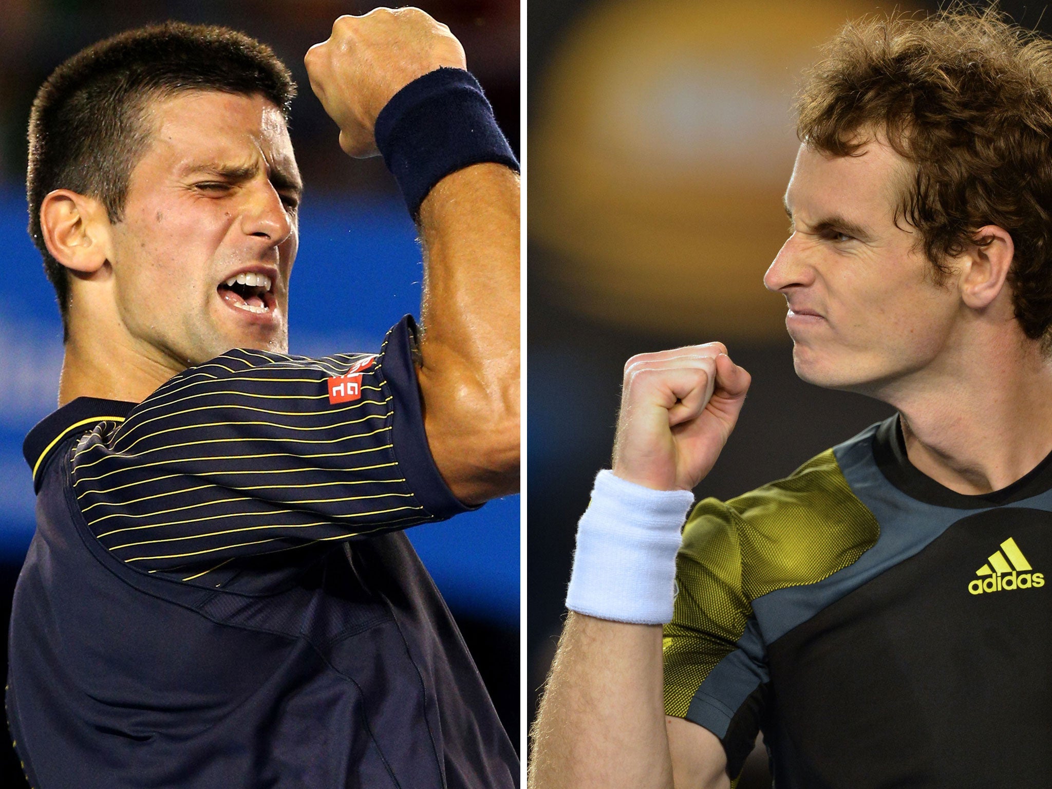 Power games; Novak Djokovic (left) and Andy Murray resume hostilities in the final of the Australian Open