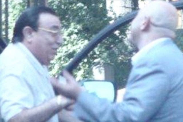 The crime boss Aslan Usoyan (left) was shot outside his favourite Moscow restaurant