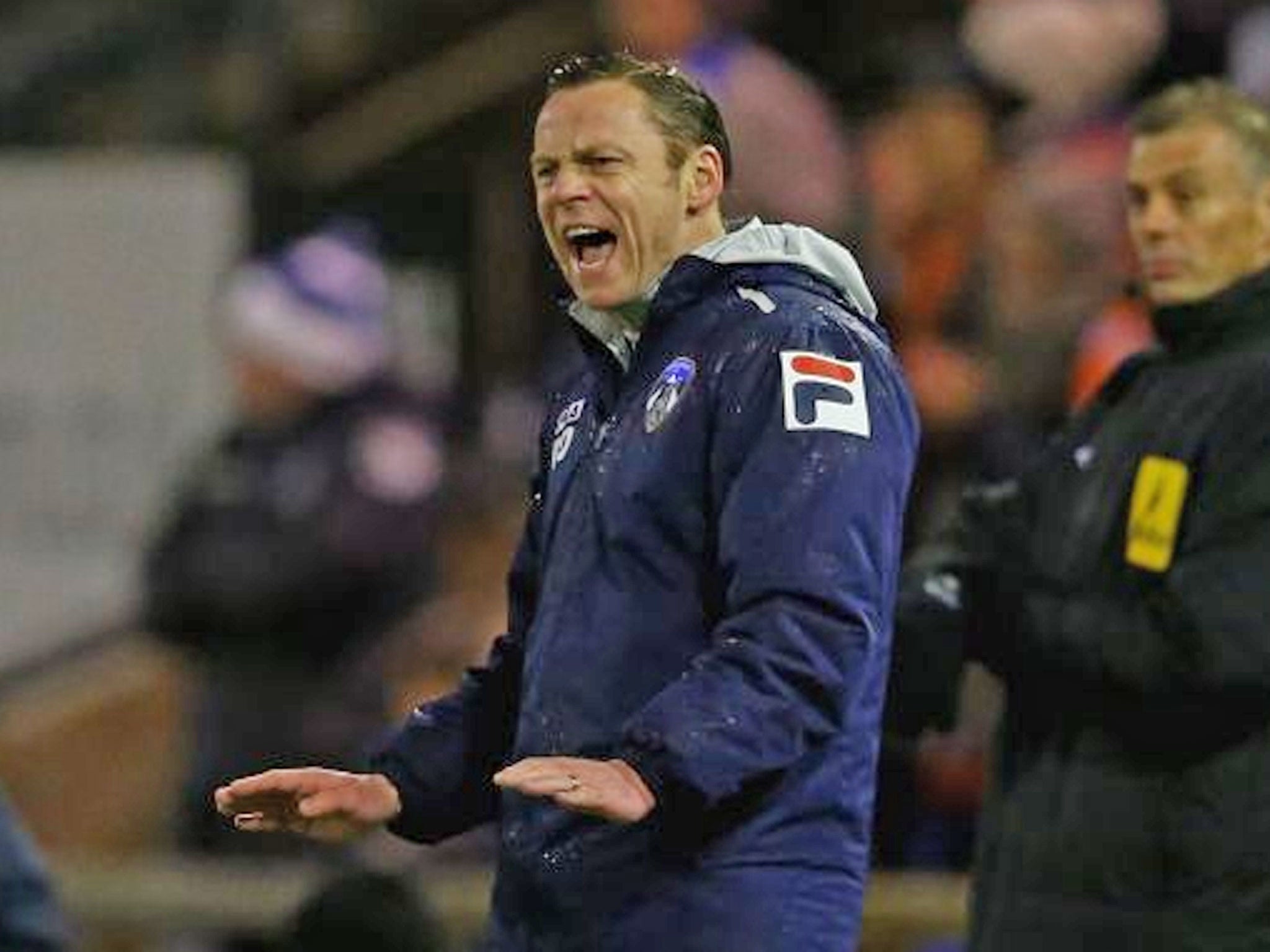 Oldham manager Paul Dickov told his players to show courage