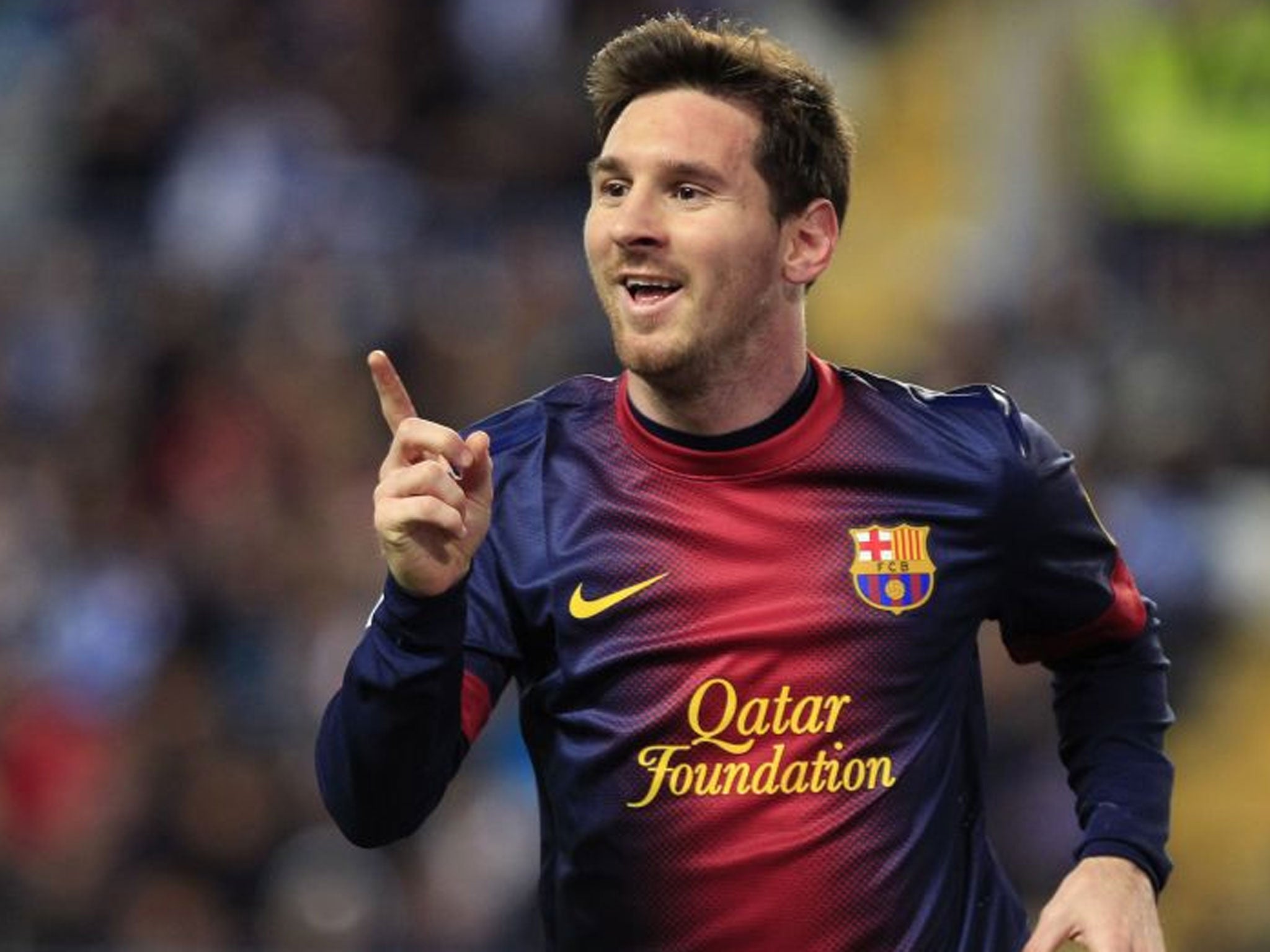 Messi is on target to break his own Spanish league record of 50 goals from last season