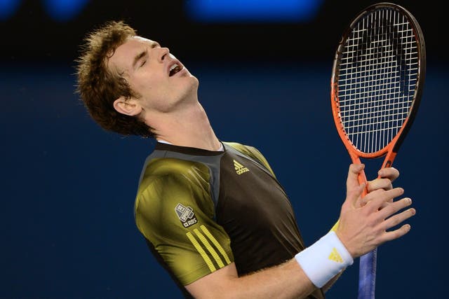 Andy Murray in the Australian Open final