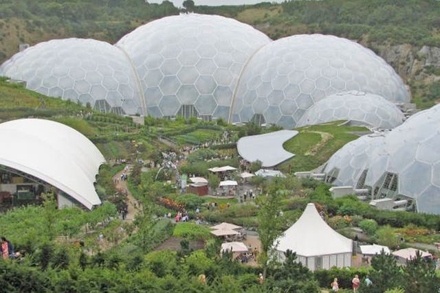 Eden project in Cornwall. Dozens of jobs are under threat at one of the UK's most popular tourist attractions after it announced it had to make cuts worth £2 million