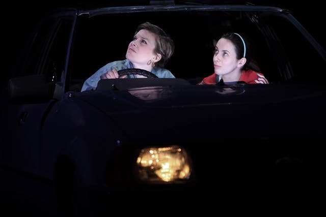 Liz White (Christine Keats) and Kate O'Flynn (Racheal Keats) in 'Port'.