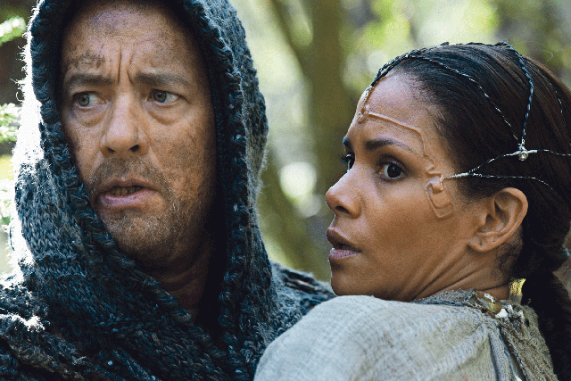 Heads up: Tom Hanks and Halle Berry in 'Cloud Atlas'