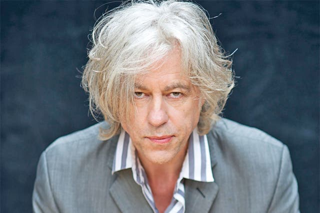 Bob Geldof hasn't played with the Boomtown Rats' since 1986
