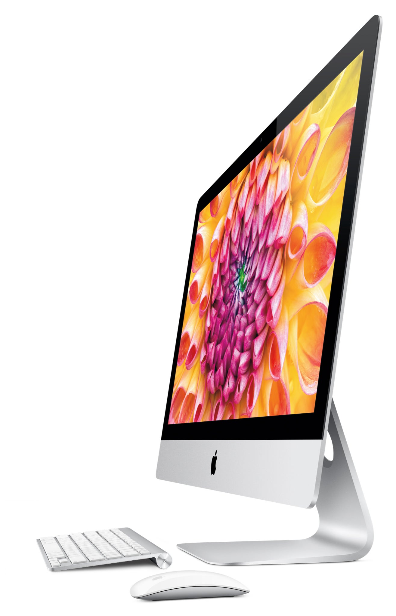 From most angles, the iMac looks catwalk-thin