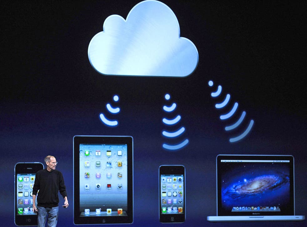 Apple founder Steve Jobs unveiling the iCloud in 2011