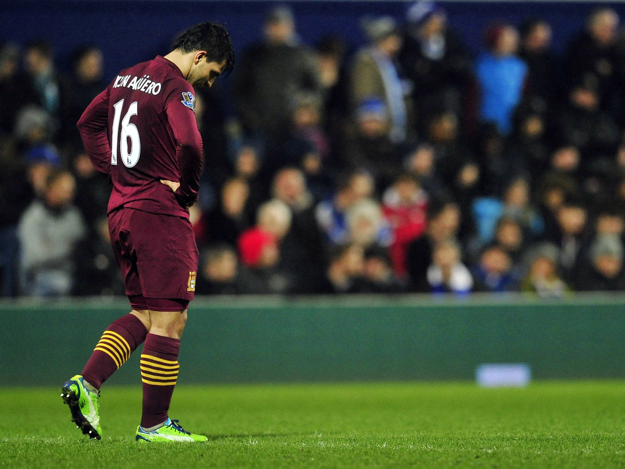 Sergio Aguero was among the Manchester City players unable to break the deadlock against QPR