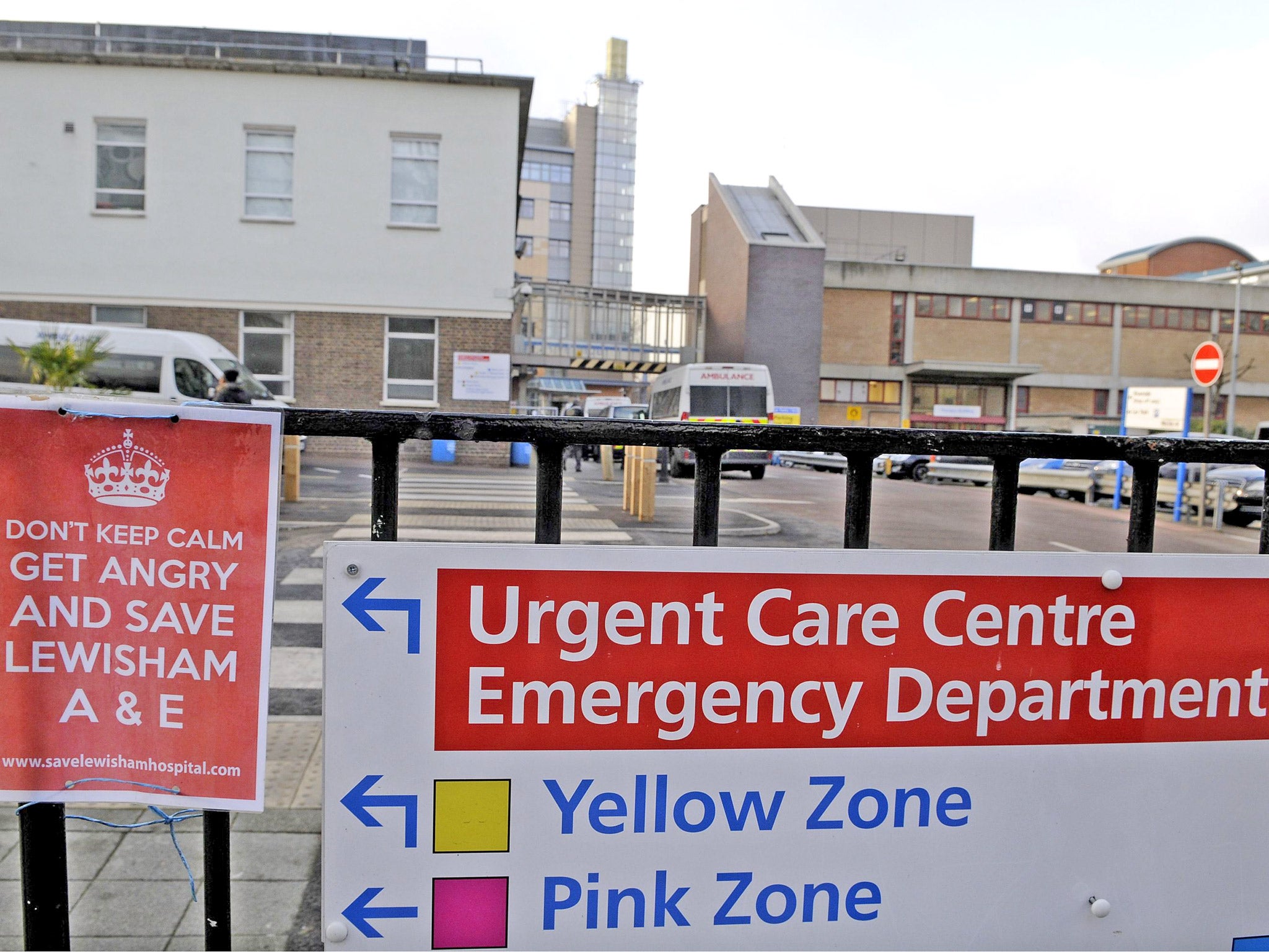 The A&E unit at Lewisham has been recommended for downgrading