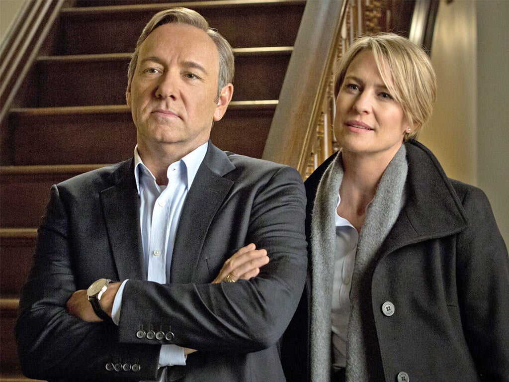 ‘House of Cards’, with Kevin Spacey and Robin Wright