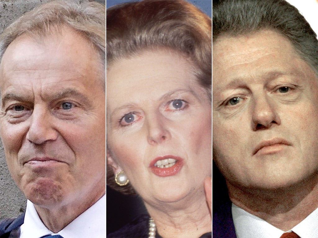 Top of the Poles: Tony Blair, Margaret Thatcher and Bill Clinton