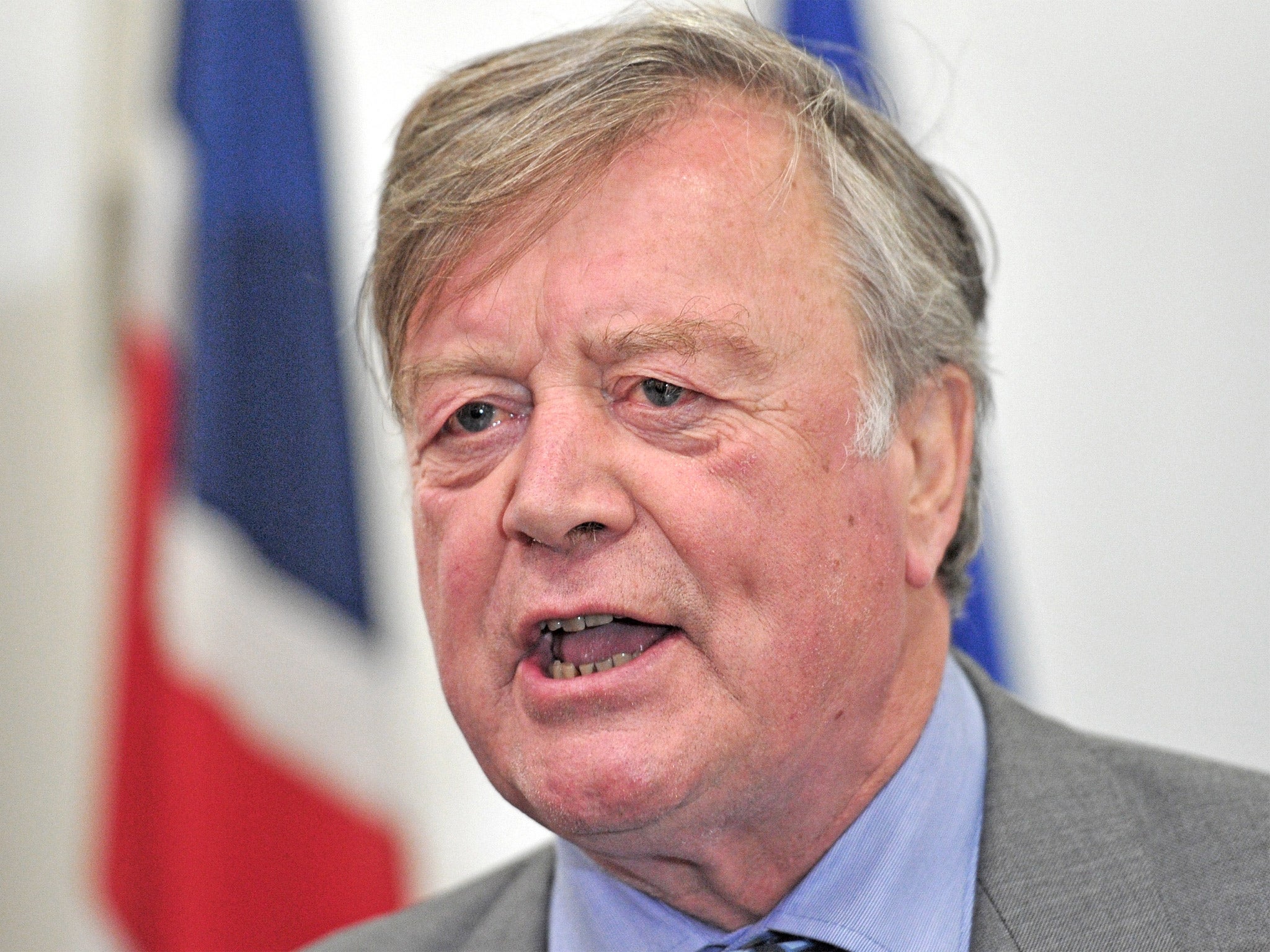 Kenneth Clarke renewed his feud with Cabinet colleague Theresa May over human rights legislation today