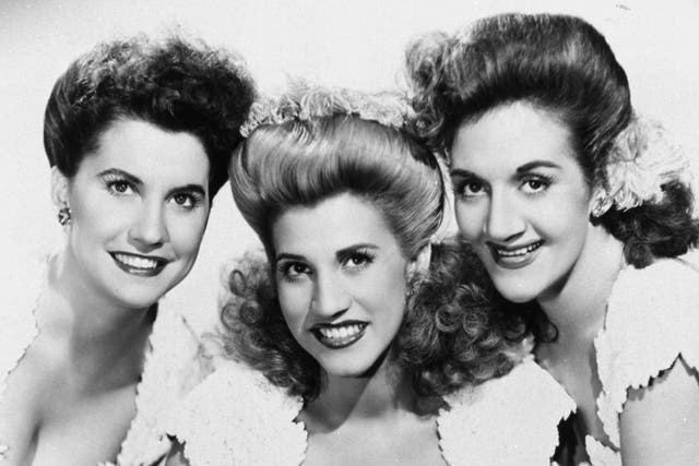 From left, Maxine Andrews, Patty Andrews, and LaVerne Andrews