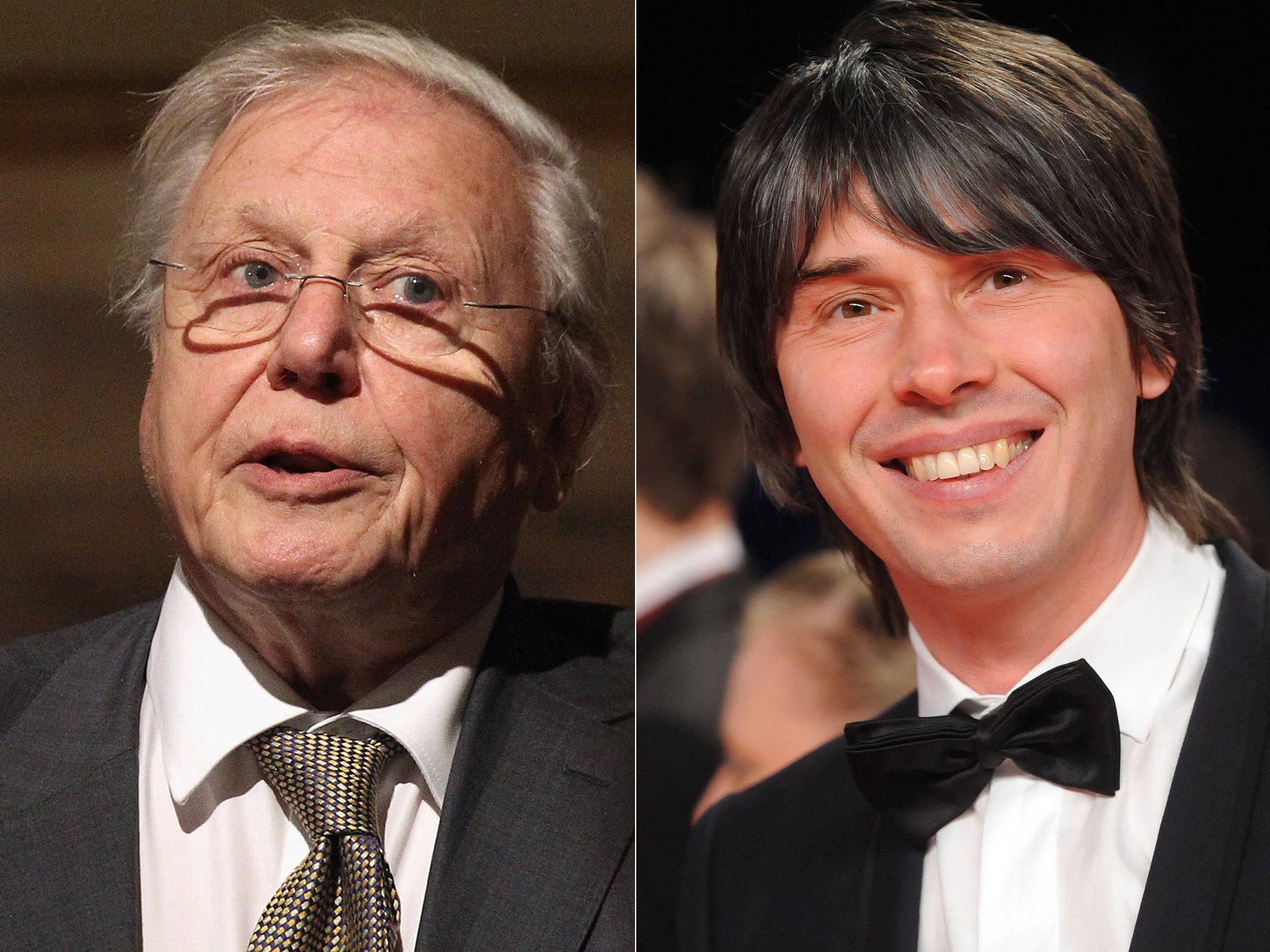 Sir David (above) said Professor Brian Cox was the man 'to carry the torch'