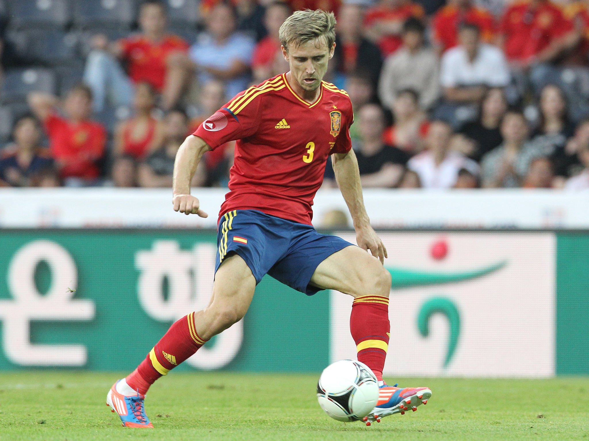 Monreal in action for Spain
