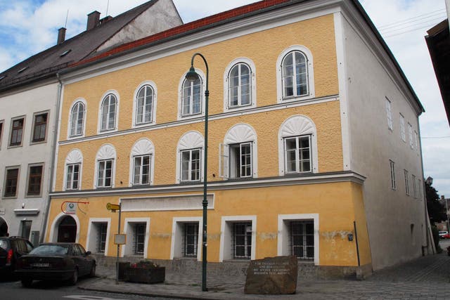 The birthplace of Adolf Hitler in Braunau, Austria