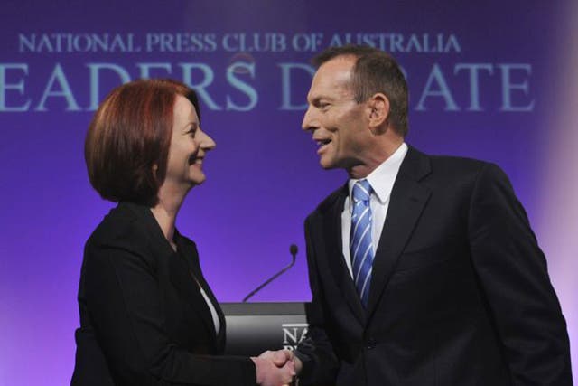 Prime Minister Julia Gillard and Tony Abbott, the opposition leader, will battle for women’s votes ahead of Australia’s September election