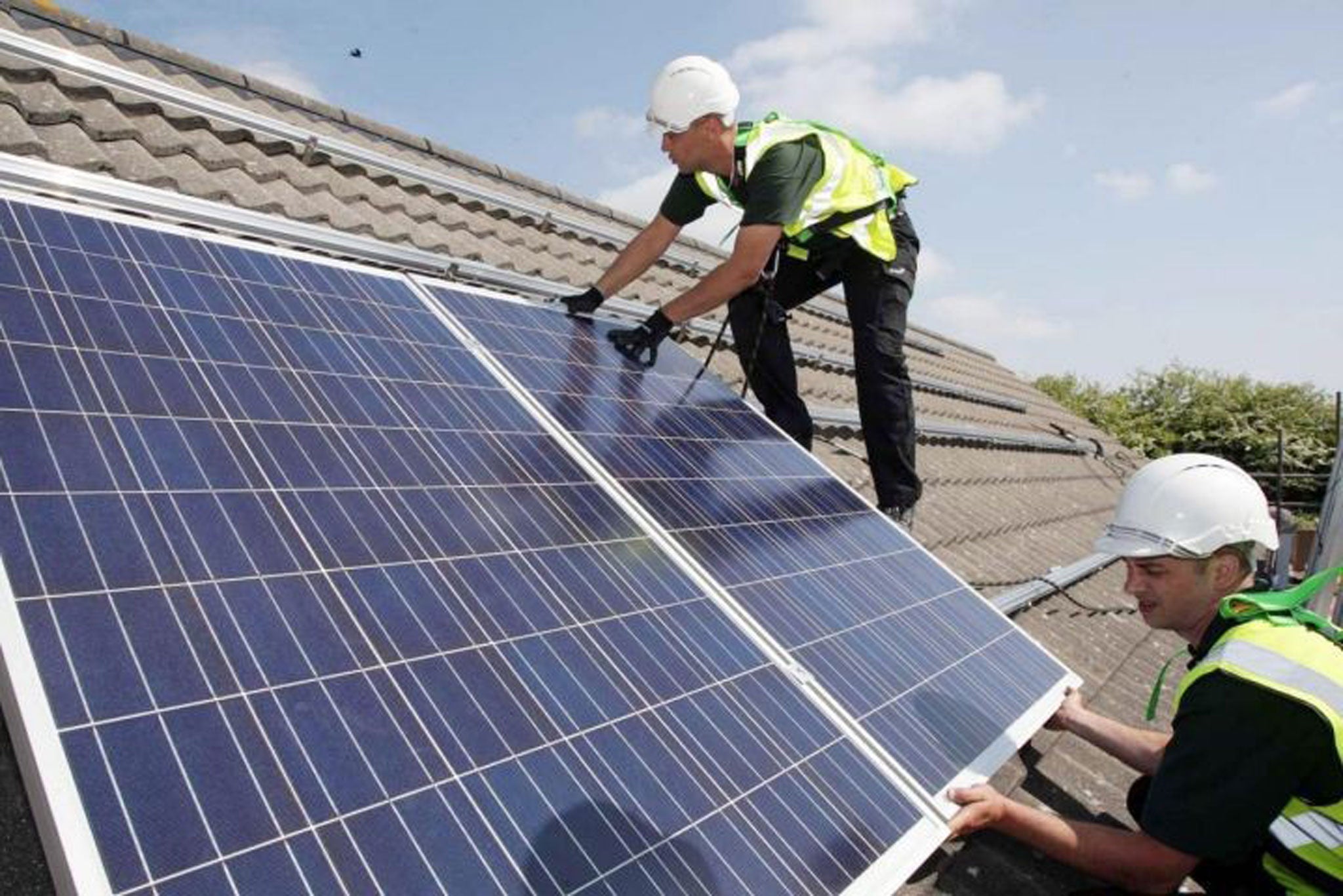 Solar panels are included in the Government's deal, aimed at reducing household costs and wastage