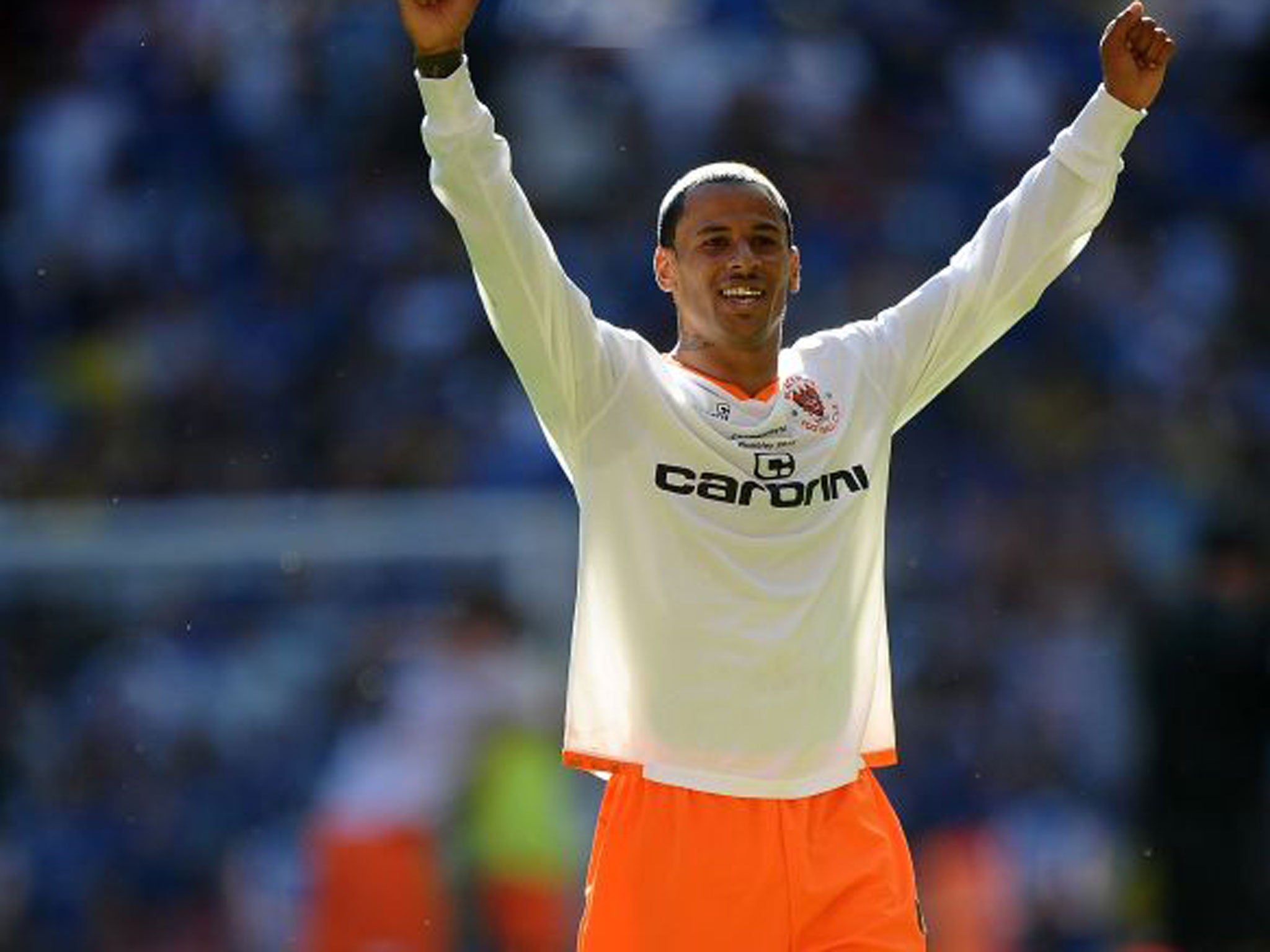 DJ Campbell helped Blackpool to promotion in 2010