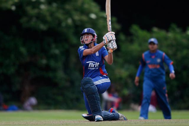 Jenny Gunn hit 52 off 71 balls to rescue England from a poor start