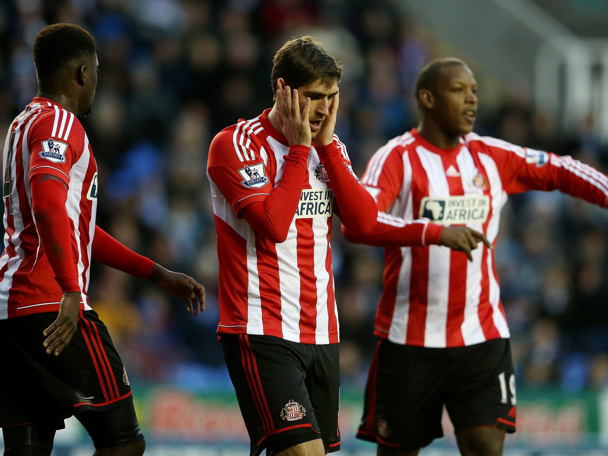 Danny Graham of Sunderland looks dejected during the Barclays Premier League match between Reading and Sunderland