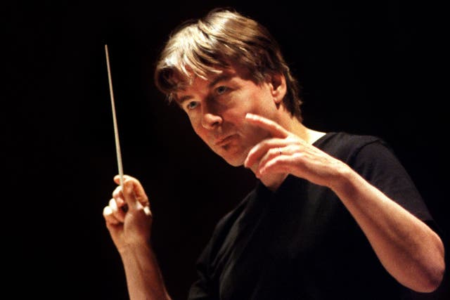 Perfect pace: Esa-Pekka Salonen in rehearsal for Woven Words, which marks the centenary of Witold Lutoslawski 