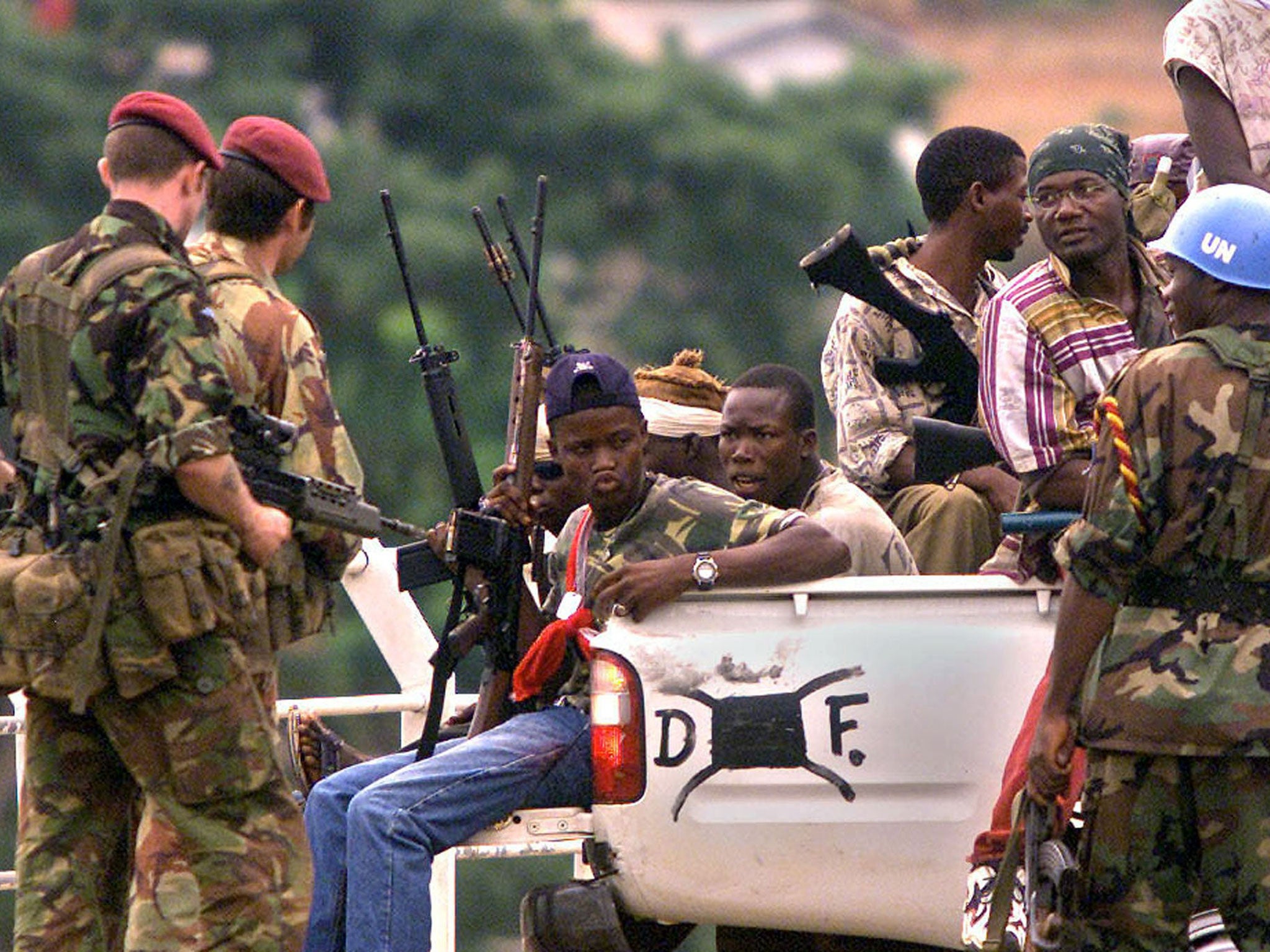 Success story: Chadian soldiers guard the airport at Gao last week