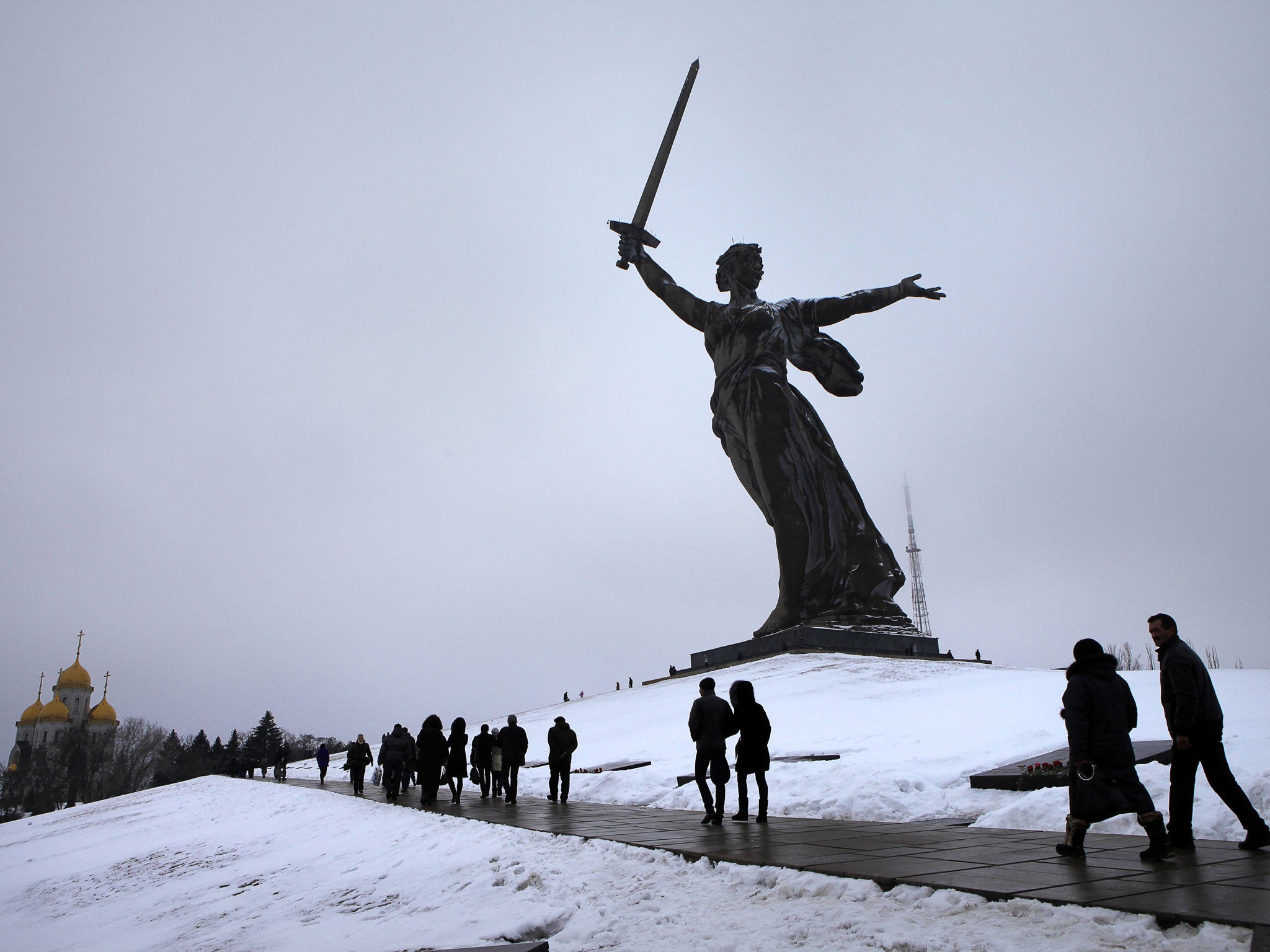 The Mother Russia statue