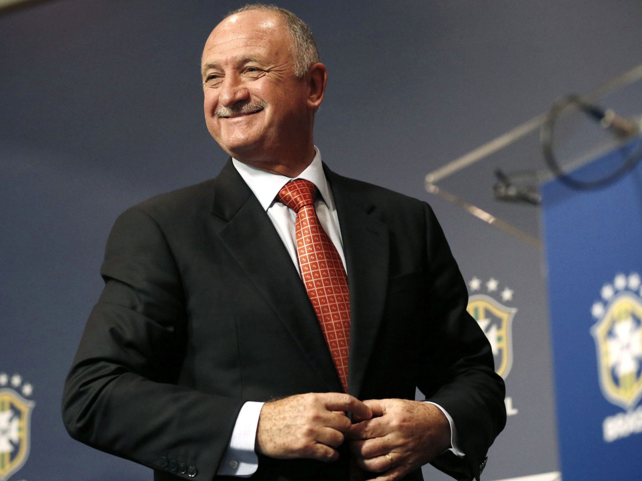 Home truths: Luiz Felipe Scolari is regarded as a father figure in Brazil with his natural charisma and humour